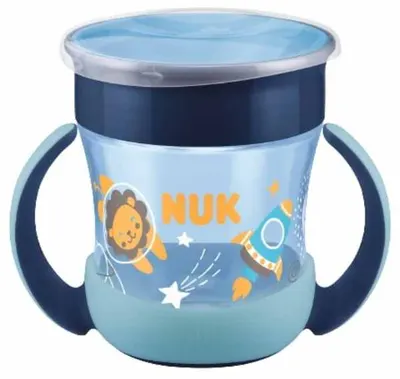 Ceașcă pentru copii NUK Evolution - Glow in the Dark, 160 ml, băiat