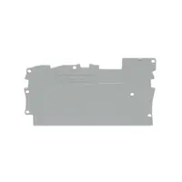 End and intermediate plate; gray