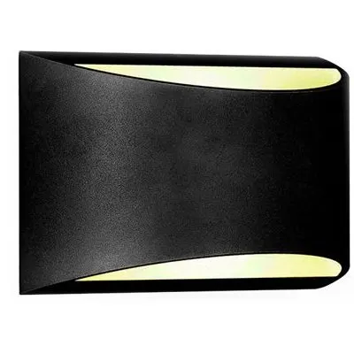 Lampa de perete LED 10W IP54 4000K alb neutru - negru V-TAC SKU-8684