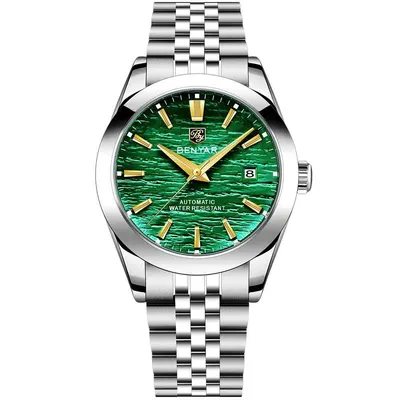 Ceas bărbătesc BENYAR BY-5209, mecanic automat, 40 mm, diver, rezistent la apă 5Bar, oțel inoxidabil