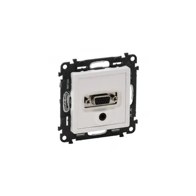 HD 15 + 3.5 mm Jack priza Valena Life - alb