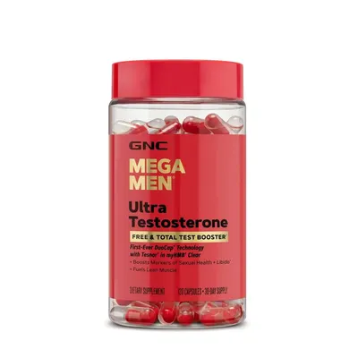 Mega Men Ultra Testosterone, Formula Avansata pentru Cresterea Testosteronului Liber si Total, GNC | 120 capsule