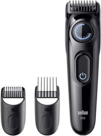 Aparat de tuns barba Braun - BT3520, Black/Blue