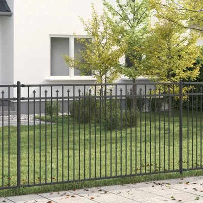 vidaXL Gard cu Vârfuri BAARLO 200 x 150 cm Oțel vopsit electrostatic