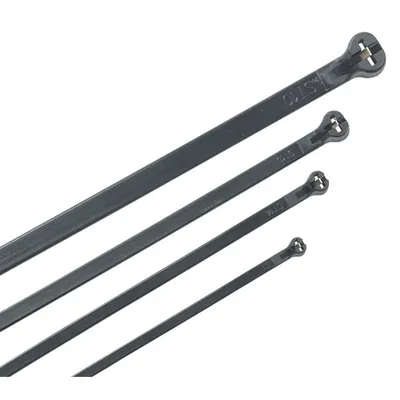 Brida pentru cablu Hku 4.8x250mm with otel lock Negru (100pcs)