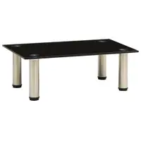 Gossi suport tv, negru, 40 x 35 x 17 cm, sticla securizata