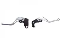 Set 2 manete frana si ambreiaj reglabile Kawasaki Z1000 07-16 ZX6R 07-16 ZX10R 06-15, culoare gri