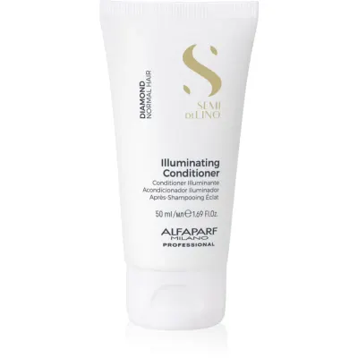 Alfaparf Milano Semi di Lino Diamond Illuminating balsam pentru păr ușor de pieptănat cu efect iluminator 50 ml