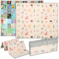 AIYAPLAY Covoraș pentru Copii 0-3 Ani cu Numere și Litere, Suprafață Impermeabilă, din XPE Multicolor, 176.5x148x1 cm | Aosom Romania