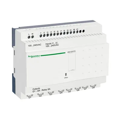 Releu Intel. Comp. Zelio Logic -20 I O -100 - 240 V C.A. -Cu Ceas -Fara Afisaj