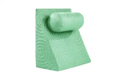 Perna Somnart Relax TV ortopedica pentru citit, antireflux, cu husa detasabila, rezistenta la spalari multiple, vernil 60 x 68 x 30 cm