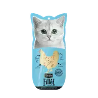 Recompense lichde pentru pisici Kit Cat Fillet Fresh, pui si peste afumat, 30g