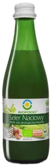 Suc bio din frunze fermentate de țelină, 300 ml, Biofood