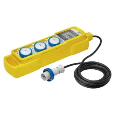 Q-din 5 Acs - Mobile-Portable With Shockproof Case - 3 2p+e 16a Iec 309 - Ip44