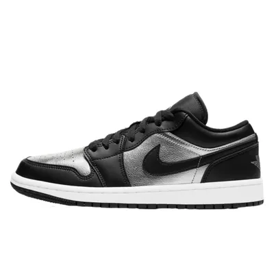 Air Jordan 1 Low SE Black Metallic Silver