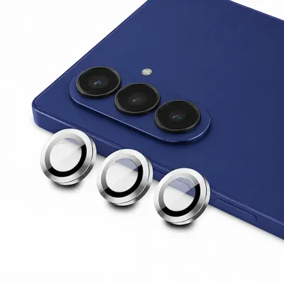Folie de protectie Camera Spate Blueo pentru Samsung Galaxy Z Fold8 Ultra F976 / Z Fold7 F966, Sticla Securizata, Argintie