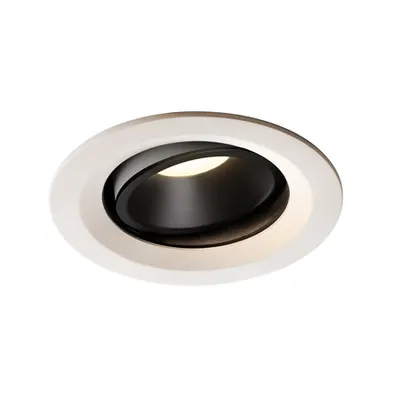 Spot incastrat, NUMINOS MOVE M Ceiling lights, white Indoor LED recessed ceiling light white/black 4000K 55° rotating and pivoting