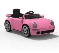 Masinuta electrica pentru copii cu licenta Porsche RUF CTR Roz echipare premium,telecomanda 2,4G,2 motoarex45w,roti EVA,scaun din piele,suspensii,sistem troller,bluetooth,display baterie,usi cu deschidere,lumini LED,muzica