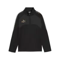 Geacă copii fleece, fermoar scurt King, negru PUMA