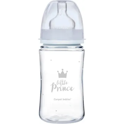 Canpol babies Royal Baby biberon pentru sugari 3m+ Blue 1 buc
