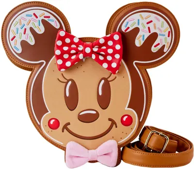 Geantă Loungefly Disney: Mickey and Minnie - Gingerbread Cookie