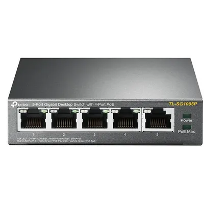 Tl 5-Port Gb Desktop Switch+4portpoe V2 Tp-Link Tl-Sg1005p