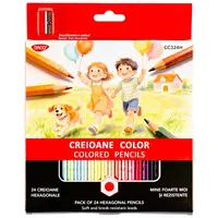 Creioane color hexagonale, 24culori/set, Daco
