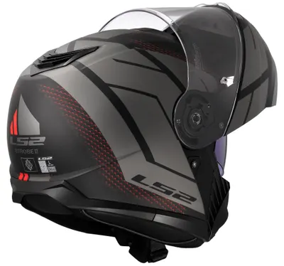 Casca modulară LS2 FF908 Strobe II 57-58 cm negru-gri mat