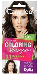 Delia Cameleo Șampon colorant la plic , 3.1 Black Brown, 40 ml