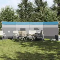 Gossi paravan de camping, albastru, 510x153 cm, impermeabil