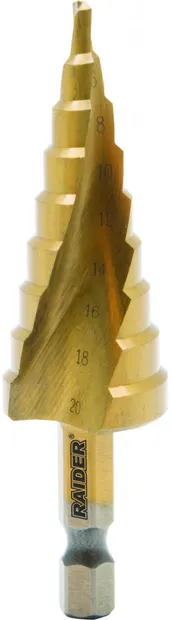 Burghiu treptat Raider - 4-20 mm, HEX 1/4"