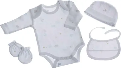 Set maternitate pentru bebeluşi Gamberritos - 4 piese, albastru