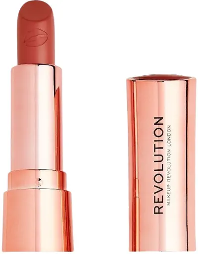 Makeup Revolution Satin Kiss Ruj Race Peach Nude, 3.5 g