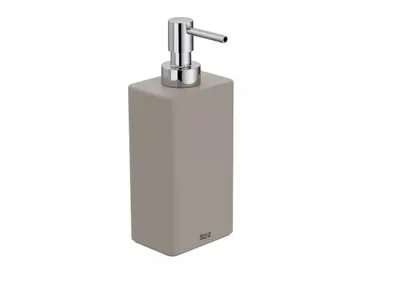Dozator baie Roca Ona A817673C80, pe blat, 200 ml, plastic, Bej mat