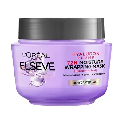 Masca Intens Hidratanta L'Oreal Paris Elseve Hyaluron Plump pentru Par Deshidratat, 300 ml