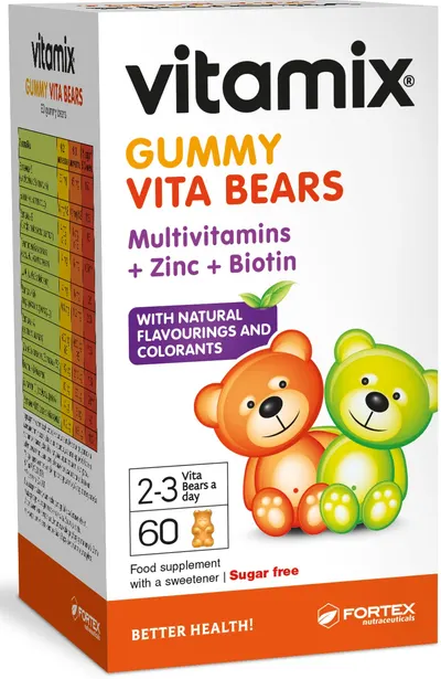 Vitamix Gummy Vita Bears, 60 ursuleti de jeleu, Fortex
