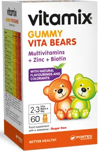 Vitamix Gummy Vita Bears, 60 ursuleti de jeleu, Fortex