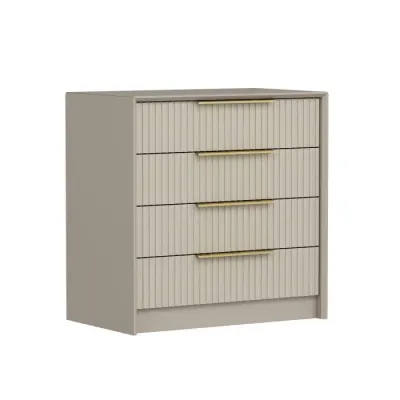 Comoda KALE LUXE, 4 sertare, bej, 72x45x77 cm