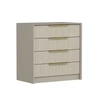 Comoda KALE LUXE, 4 sertare, bej, 72x45x77 cm