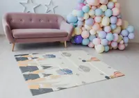 Tarc de joaca pentru copii Nichiduta, dimensiune 120 x 220 x 63, cadru metalic, pereti din plasa, poarta de acces, 10 puncte de protectie la imbinari, covoras din spuma cu doua fete, 4 inele ajutatoare si 100 bilute incluse