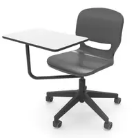 Scaun cu măsuţă de scris, ERGOS SHELL SPIN, Albastru