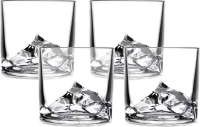 Set 4 pahare de whisky Liiton - Everest, 270 ml