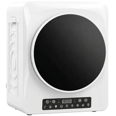 HOMCOM Uscător compact cu evacuare 1000 W cu moduri Extra-Uscat & ECO, setări de timer și temperatură, Alb | Aosom Romania