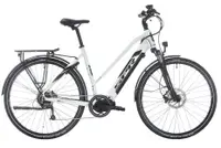 Bicicletă electrică pentru femei SPRINT - Faster Lady, 28", 530 mm, alb/negru