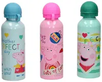 Sticlă din aluminiu KIDS Licensing - Peppa Pig, 500 ml, sortiment