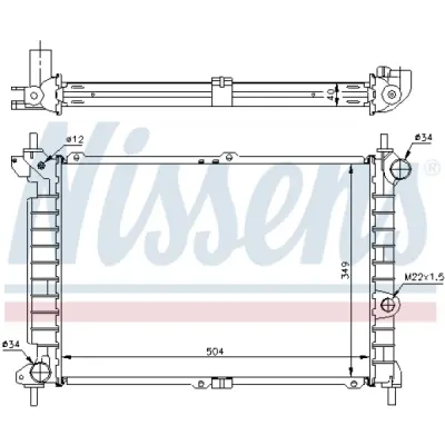 Radiator, racire motor NISSENS 63291A