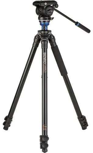 Trepied video Benro - A2573F AL + S4Pro, 41.5-177 cm, negru