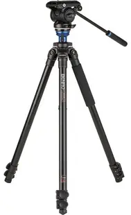 Trepied video Benro - A2573F AL + S4Pro, 41.5-177 cm, negru