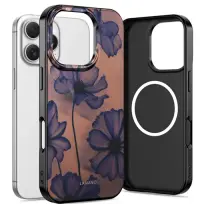 Husa MagSafe pentru Apple iPhone 16 Pro, Tech-Protect, Lamano Velvet Night, Neagra