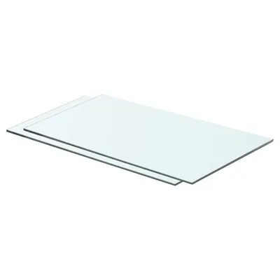 vidaXL Rafturi, 2 buc., 60 x 30 cm, panouri sticlă transparentă
